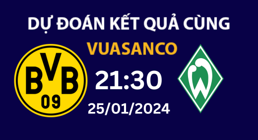 Soi kèo Dortmund vs Werder Bremen – 21h30 – 25/01 – Bundesliga